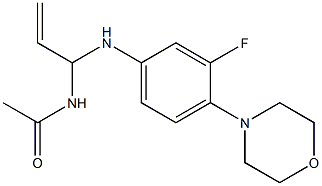 N-[3-[[3-Fluoro-4-(4-Morpholinyl)phenyl]aMino]-3-propenyl]acetaMide Struktur