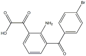 2-AMino-3-(4-broMobenzoyl)phenyloxoacetic Acid Struktur