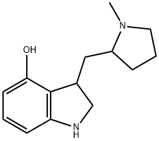 3-((1-Methylpyrrolidin-2-yl)Methyl)indolin-4-ol Struktur