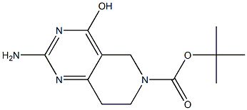 2-AMino-4-hydroxy-7,8-dihydro-5H-pyrido[4,3-d]pyriMidine-6-carboxylic acid tert-butyl ester Struktur