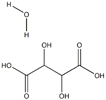 DL-Tartaric Acid Monohydrate Struktur