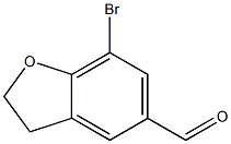 7-broMo-2,3-dihydrobenzofuran-5-carbaldehyde Struktur