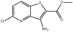 3-AMino-5-chloro-thieno[3,2-b]pyridine-2-carboxylic acid Methyl ester Struktur