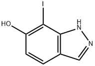 6-Hydroxy-7-iodo-1H-indazole Struktur