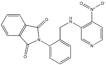 2-(2-((4-nitropyridin-3-ylaMino)Methyl)phenyl)isoindoline-1,3-dione Struktur