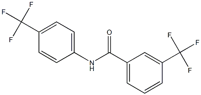 3-(trifluoromethyl)-N-[4-(trifluoromethyl)phenyl]benzamide Struktur