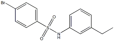 4-bromo-N-(3-ethylphenyl)benzenesulfonamide Struktur