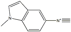 1-methyl-N-methylidyne-1H-indol-5-aminium Struktur