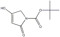 4-Hydroxy-2-oxo-2,5- dihydro-pyrrole-1-carboxylic acid tert-butyl ester Struktur