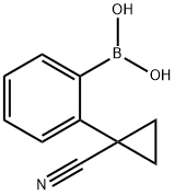 2-(1-Cyanocyclopropyl)phenylboronic acid Struktur