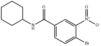 4-Bromo-N-cyclohexyl-3-nitrobenzamide Struktur