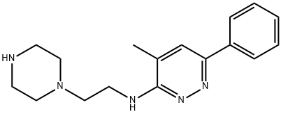 4-Methyl-6-phenyl-N-(2-(piperazin-1-yl)ethyl)pyridazin-3-aMine Struktur