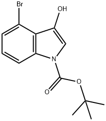 1-Boc-4-broMo-3-hydroxy-1H-indole Struktur