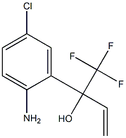 2-(2-aMino-5-chlorophenyl)-1,1,1-trifluorobut-3-en-2-ol Struktur