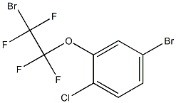 4-broMo-2-(2-broMo-1,1,2,2-tetrafluoroethoxy)-1-chlorobenzene Struktur