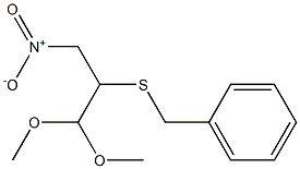 benzyl(1,1-diMethoxy-3-nitropropan-2-yl)sulfane Struktur