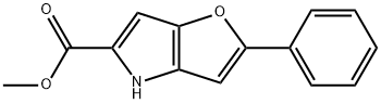 Methyl 2-phenyl-4H-furo[3,2-b]pyrrole-5-carboxylate Struktur