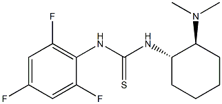 1-((1S,2S)-2-(diMethylaMino)cyclohexyl)-3-(2,4,6-trifluorophenyl)thiourea Struktur