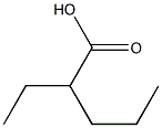 (2RS)-2-Ethylpentanoic Acid Struktur