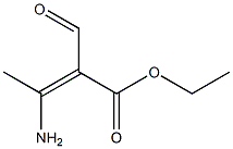 3-AMino-2-forMyl-but-2-enoic acid ethyl ester Struktur