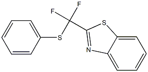 2-(Difluoro(phenylthio)Methyl)benzo[d]thiazole Struktur