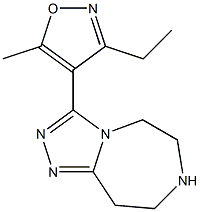 3-(3-Ethyl-5-Methyl-isoxazol-4-yl)-5,6,7,8-tetrahydro-4H-1,2,3a,6-tetraaza-azulene Struktur