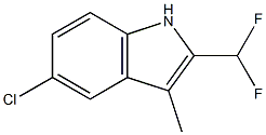 5-Chloro-2-(difluoroMethyl)-3-Methyl-1H-indole Struktur