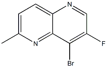 8-BroMo-7-fluoro-2-Methyl-1,5-naphthyridine Struktur