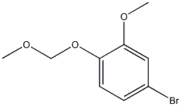 4-broMo-2-Methoxy-1-(MethoxyMethoxy)benzene Struktur