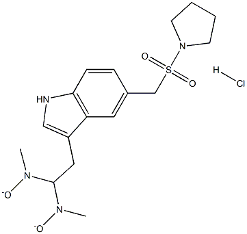 1-[[[3-[2-(DiMethyloxidoaMino)ethyl]-1H-indol-5-yl]Methyl] sulfonyl]pyrrolidine Hydrochloride Struktur