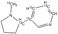 DL-Nicotine-13C6 Struktur