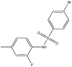 4-BroMo-N-(2-fluoro-4-Methylphenyl)benzenesulfonaMide, 97% Struktur