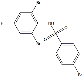 4-BroMo-N-(2,6-dibroMo-4-fluorophenyl)benzenesulfonaMide, 97% Struktur