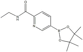 5-(4,4,5,5-TetraMethyl-[1,3,2]dioxaborolan-2-yl)-pyridine-2-carboxylic acid ethylaMide Struktur