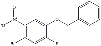 1-Benzyloxy-4-broMo-2-fluoro-5-nitro-benzene Struktur