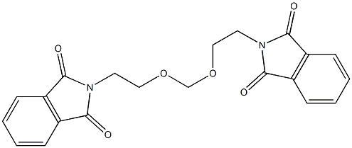 2,2'-((Methylenebis(oxy))bis(ethane-2,1-diyl))bis(isoindoline-1,3-dione) Struktur