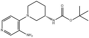 (S)-tert-butyl 1-(3-aMinopyridin-4-yl)piperidin-3-ylcarbaMate Struktur