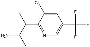 2-[3-CHLORO-5-(TRIFLUOROMETHYL)PYRIDIN-2-YL]PENTAN-3-AMINE Struktur