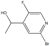 1-(2-broMo-5-fluoropyridin-4-yl)ethanol Struktur