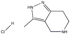 3-Methyl-4,5,6,7-tetrahydro-2H-pyrazolo[4,3-c]pyridine hydrochloride Struktur