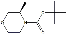 (R)-tert-butyl 3-MethylMorpholine-4-carboxylate Struktur