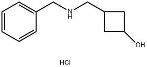 3-((benzylaMino)Methyl)cyclobutanol hydrochloride Struktur