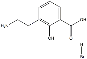 3-(2-AMINOETHYL)-2-HYDROXYBENZOIC ACID HBR Struktur