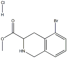 5-BROMO-1,2,3,4-TETRAHYDROISOQUINOLINE-3-CARBOXYLIC ACID METHYL ESTER HCL Struktur