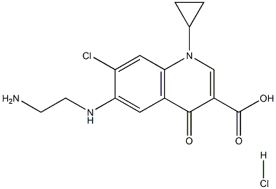 6-(2-AMinoethylaMino)-7-chloro-1-cyclopropyl-4-oxo-1,4-dihydroquinoline-3-carboxylic Acid Hydrochloride Struktur