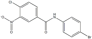 N-(4-bromophenyl)-4-chloro-3-nitrobenzamide Struktur