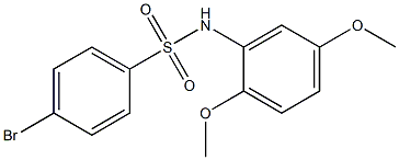 4-bromo-N-(2,5-dimethoxyphenyl)benzenesulfonamide Struktur