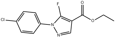 ethyl 1-(4-chlorophenyl)-5-fluoro-1H-pyrazole-4-carboxylate Struktur