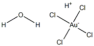 Hydrogen tetrachloroaurate hydrate, 99.999% Struktur