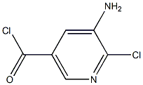 5-aMino-6-chloronicotinoyl chloride Struktur